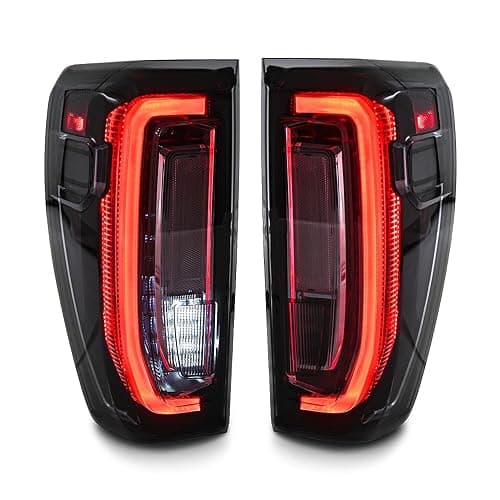 COOLCMP Tail Lights for 2019-2024 GMC Sierra 1500/2500HD/3500HD 4th Gen Taillights Assembly w/Start up Animation Driver & Passenger Side Rear Lamp Smoked(Fit for Factory Halogen&LED Model) thumbnail 7