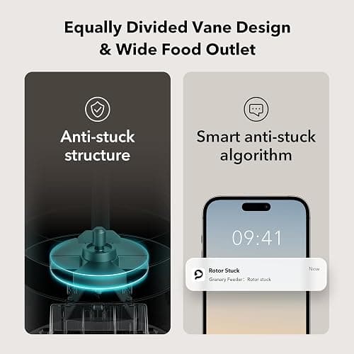 PETLIBRO Automatic Cat Feeder, 5G WiFi Automatic Dog Food Dispenser with Freshness Preservation, 5L Timed Pet Feeder with Low Food Sensor, Up to 10 Meals Per Day, Granary Black thumbnail 7