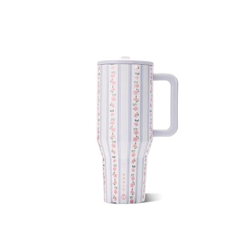 HydroJug Traveler 32oz, Insulated Tumbler with Handle & Straw, Primrose - Image 1