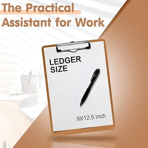 Clipboards, PANDRI 16 Pack Hardboard Office Clipboards, Low Profile Clip, Standard A4 Letter Size, Classroom Supplies, ECO Friendly thumbnail 7