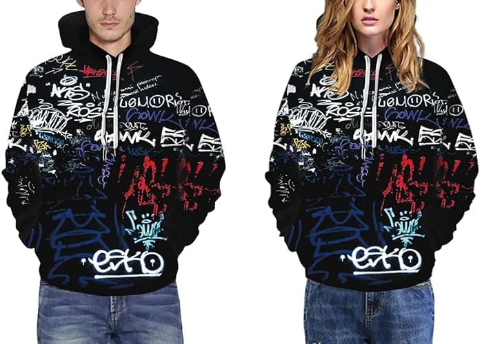Chaos World Men's Novelty Hoodie Long Sleeves 3D Funny Graphic Print Sweatshirt Pullover thumbnail 4