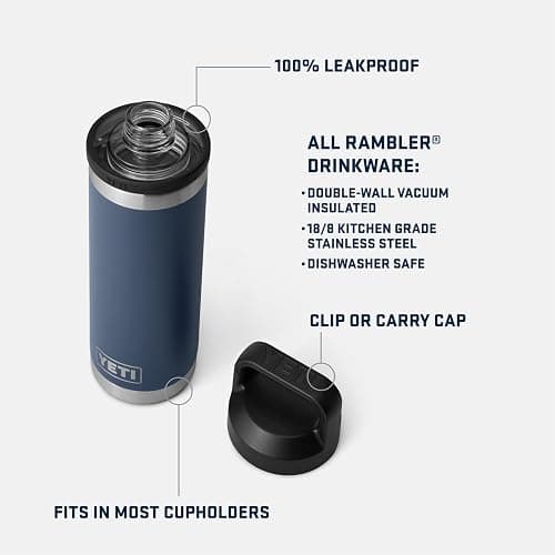 YETI Rambler 18 oz Bottle, Vacuum Insulated, Stainless Steel with Chug Cap, Seafoam thumbnail 2