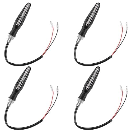 Kinstecks 4PCS Motorcycle Indicators Flowing Turn Signal Lights Motorbike Turning Indicators 12V 12 LEDs Bulbs for Motorcycle Motorbike Scooter Quad Cruiser Off Road thumbnail 6