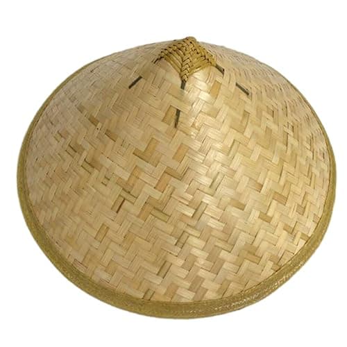 Handwoven Hat for Adults Sun-Shade Fisherman Rice PaddyHat Oriental Coolies BeachCap Photo Props Party Asian Conical P - Image 1
