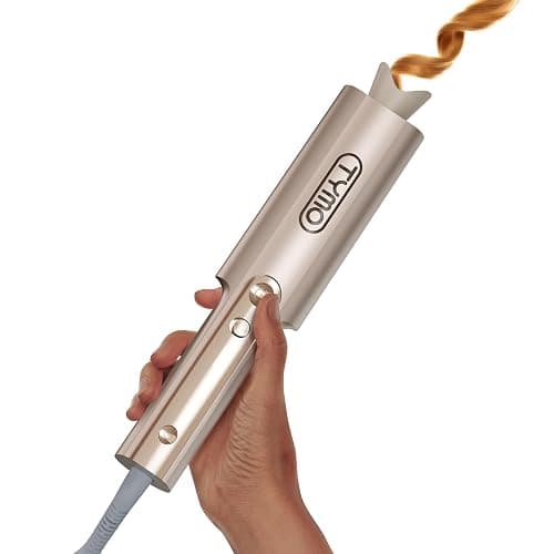 Rizador de Pelo Automatico - TYMO Curlpro Plus Rizador pelo Ondas Automático Rizos Grandes 25mm Beach Waves Moldeador Tenacilla para Pelo Largo Hair Curler Anti-Quemaduras Calentamiento Rápido Dorado - Image 1