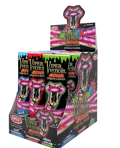 PKM CANDIES - 3 Pack Assorted Viper Venom Sour Squeeze Liquid Candy 3 Flavors thumbnail 8