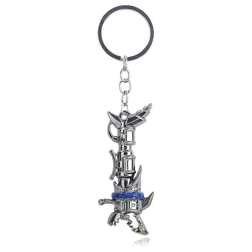 SONGCHANGJEWELRY Cyberpunk Rock Lolita Cool Weapon Keychain - Horror Excitement Anime Movie Merchandise - Shark Rocket Launcher Designs - Image 1