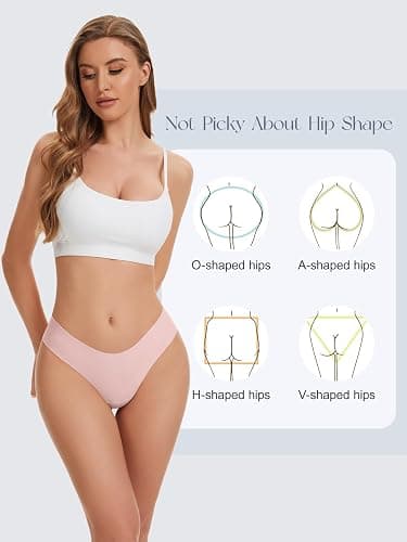 OVRUNS No Camel Toe Underwear for Women Low Waist Seamless Workout Cameltoe Proof Concealer Panties 3 Pack thumbnail 6