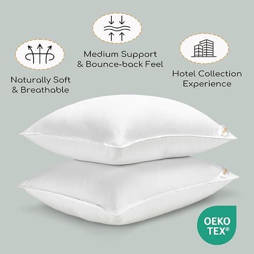 HARBOREST King Size Bed Pillows Set of 2 - Luxury Hotel Collection Down Alternative Pillows for Sleeping, 20 x 36 Inches thumbnail 4
