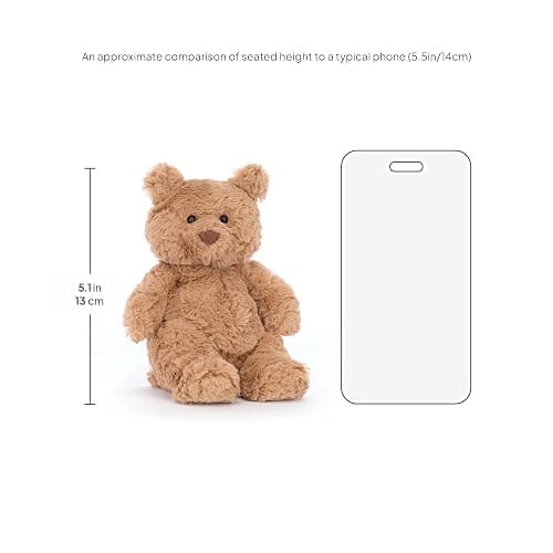 Jellycat Bartholomew Bear Stuffed Animal, Tiny 6 inches - Teddy Bear Plush - Soft and Huggable - Classic Children's Gift thumbnail 2