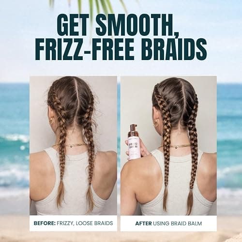 The Beachwaver Co. Braid Balm Pre-Braid Prep - Full Size (4 Fl Oz) | Frizz-Taming Primer Foam | Strengthen and Reduce Flyaways w/HiX Vegan Bond Multipliers - For All Hair Types | Bondi Beach Day thumbnail 16