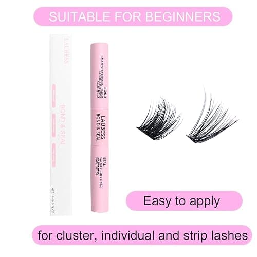 Lash Bond and Seal Mascara for Long Lasting Waterproof Eyelash Extensions - 5ml+5ml thumbnail 6