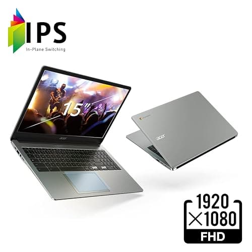 Acer CB315-4H-C8XU Chromebook Laptop | Intel Celeron N4500 | 15.6" Full HD IPS Display | 4GB LPDDR4X | 64GB eMMC | Intel Wi-Fi 6 | DTS Audio | USB Type-C | Chrome OS (Renewed) thumbnail 3