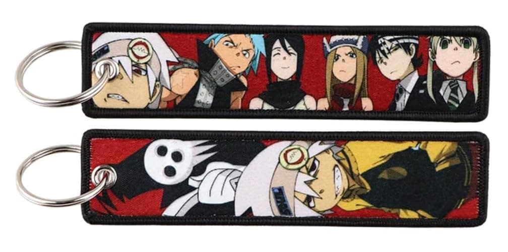 Pinstant Soul Eater Anime Manga Keychain Key Tag Chain Fob Ring - Image 1