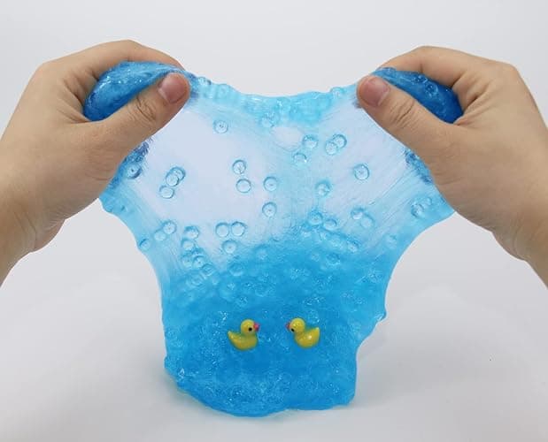 Charming Blue Crunchy Fishbowl Bead Slime,Super Soft and Non-Sticky, Great for Birthday Gifts for Girl and Boys,Party Favors,Christmas Stocking Stuffers thumbnail 6