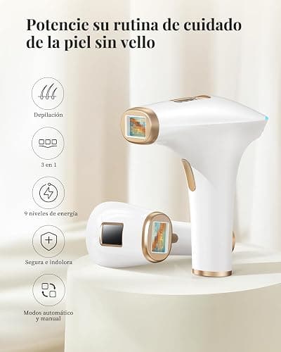 Haarlosy Depiladora Láser IPL Sin Dolor,Depiladora de Luz Pulsada 3 Funciones Avanzadas, Depilacion Laser 9 Niveles de Energía para Mujeres y Hombres, Ideal para Rostro, Bikini y Cuerpo GLY01 thumbnail 2