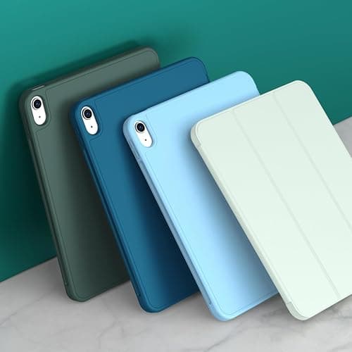 iMieet iPad (A16) Case 11th Gen/iPad 10th Generation Case [11-Inch 2025/10.9 Inch 2022] with Pencil Holder, Trifold Stand Smart Cover with Soft TPU Back,Auto Wake/Sleep(Light Green) thumbnail 6