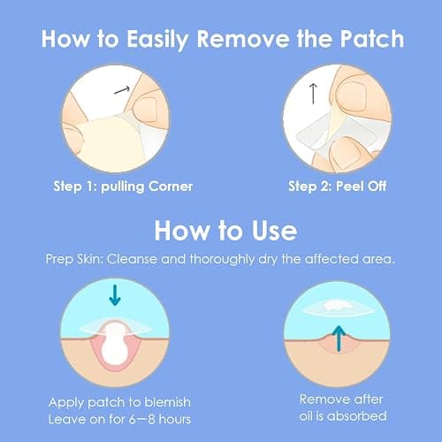 Pimple Patches for Face (1250 Count), Waterproof & Cut-to-Size Hydrocolloid Roll Tape, Absorb Gunk, Fast Healing & Hypoallergenic, Acne Patches Pimple Stickers for All Size Acne thumbnail 6