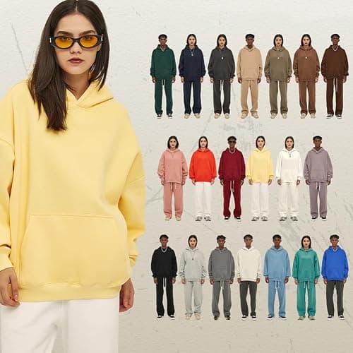 VFIVE UNFOUR 350gsm Thick Cotton Lined Hoodies Winter Oversized Blank Hoodies Warm Sweatshirts thumbnail 3