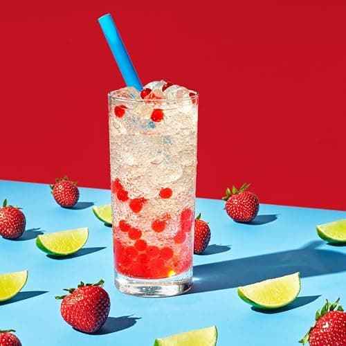 YULU FOODS Strawberry Popping Boba Pearls – Bursting Fruit Bubble Balls – 20 Pack Single-Serve Snacks – Ready to Eat, Less Mess Than Tub Boba, Kids Love It thumbnail 4