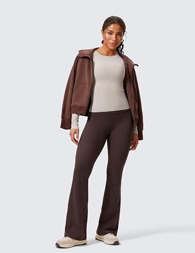 CRZ YOGA Secretsculpt Butterlift Flare Leggings 31" - No Front Seam High Waist Bootcut Yoga Pants Booty Scrunch Butt thumbnail 3