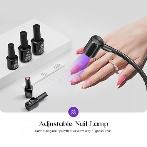 Beetles UV Nail Lamp for Gel Polish Mini LED Light with Clamp for Nail Art Design Fingernail Extension Quicky-Dry Curing Lamp for Techs Manicure Salon DIY at Home thumbnail 2