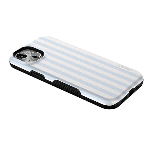 Casely iPhone 15 Case | Blue Stripes | Sunday Best | Compatible with MagSafe | Bold Protective Design thumbnail 9
