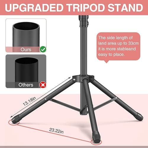 Hemndic Braiding Hair Rack with Tray, 2-sided 144 Pegs, Heavy Duty Braiding Rack Stand for Hair, Height Adjustable Standing Hair Extension Holder with Storage Bag & Braiding Accessories thumbnail 3
