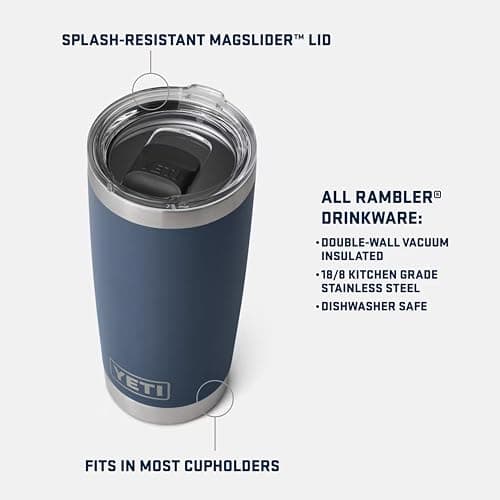 YETI Rambler 20 oz Stainless Steel Vacuum Insulated Tumbler w/MagSlider Lid thumbnail 2