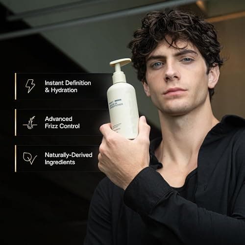 BASED Leave-In Conditioner, Instant Frizz Control, Hydrates & Nourishes Hair, Premium Leave-In Conditioner for Men, Healthier-Looking Frizz-Free Hair in Minutes (9.3 Fl Oz Pack of 1) thumbnail 4