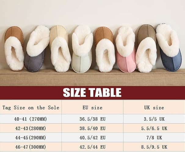 Misolin Damen Herren Hausschuhe Winter Warme Faux Pelz Slippers Weiche Flache Plüsch Pantoffeln Rutschfeste Outdoor/Indoor - mit super Qualität thumbnail 3