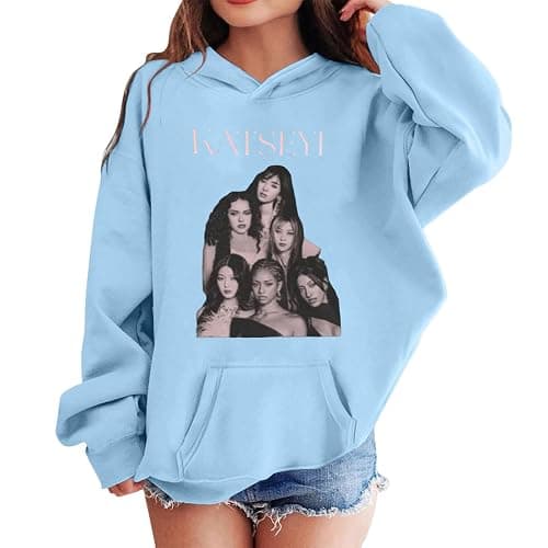 KATSEYE Kids Sweatshirt - Katseye Beautiful Chaos 2025 Tour Shirts, Global Girls Group Fan Concert Style T-Shirt Sweater thumbnail 4