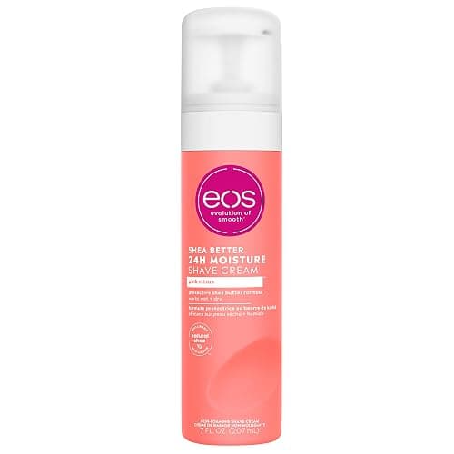 eos Shea Better Shave Cream for Women- Pink Citrus, 24-Hour Moisture, Made with Natural Shea, Doubles as an In-Shower Lotion, 7 fl oz - Image 1