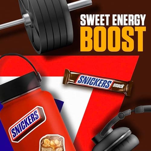 SNICKERS Milk Chocolate Snack Bar, 0.76 Oz, 24 Count thumbnail 5