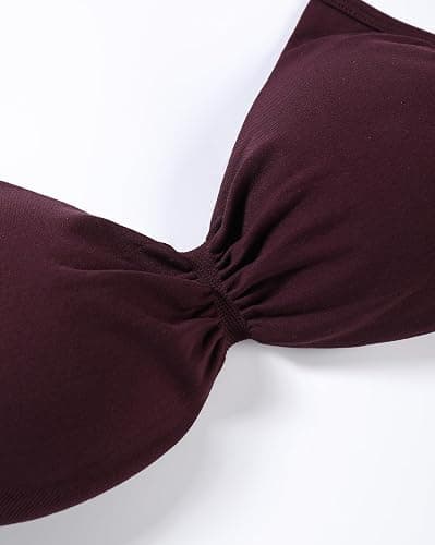 AUROLA Influence Strappy Bra Sports Bras for Women, Backless Padded Impact Strappy Bra Workout Gym Yoga with Removable Cups thumbnail 5