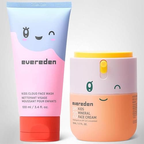 Kids Happy Morning DUO: Clean & Vegan Skin Care for Kids Bundle | Skin Care Cloud Face Wash + SPF 20 Mineral Face Cream | Non-Toxic | Non-Comedogenic | Fun | Easy-to-Use Skincare thumbnail 9