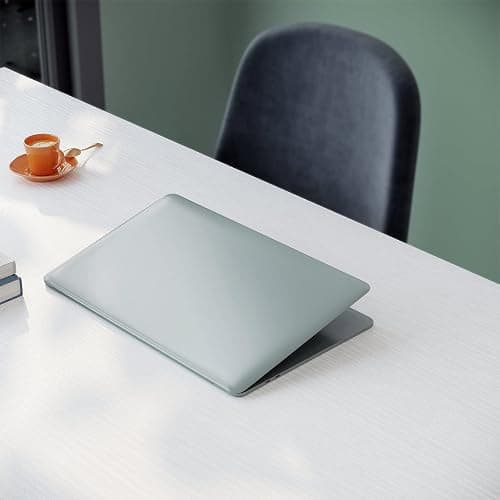 ODK 40 Inches Computer Desk for Home Office, Office Table for Small Spaces, Writing Desk with Headphone Hooks, White thumbnail 6