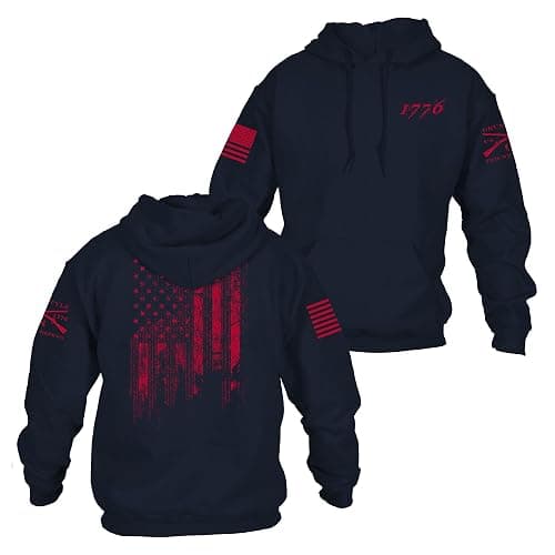 Grunt Style 1776 Flag Hoodie - Image 1
