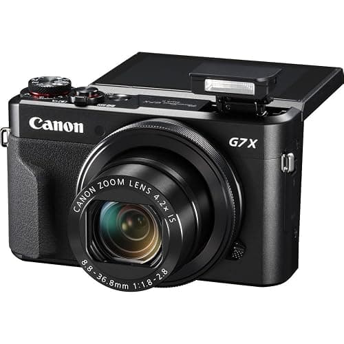 Canon PowerShot G7 X Mark II Digital Camera (1066C001), 64GB Memory Card, Card Reader, Soft Bag, Flex Tripod, Hand Strap, Memory Wallet, Cleaning Kit (International Model) (Renewed) thumbnail 4