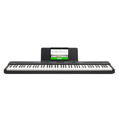 Alesis 88 Key Keyboard Piano with 480 Sounds, Speakers, USB MIDI, Carry-Bag, Stand, Headphones, Pedal and Piano Lessons for Beginners thumbnail 8