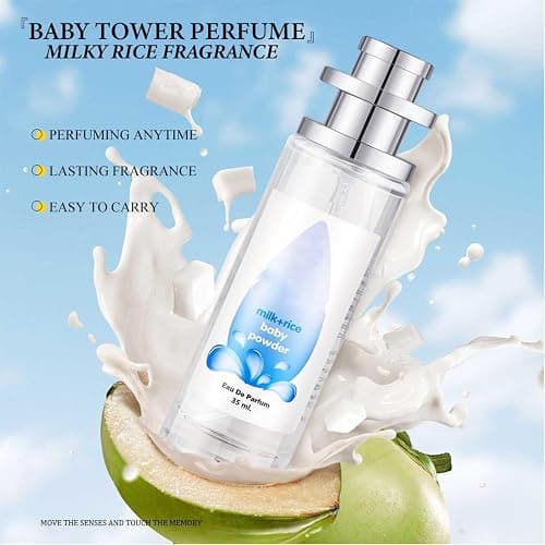 Elyven Baby Powder Perfume, Baby-Soft Perfume Spray, Elyven Fresh Scent Perfumes Fragrance Body, Long-lasting Moisture & Fragrance, Floral & Creamy Aroma for Women & Men (bloosms) thumbnail 2