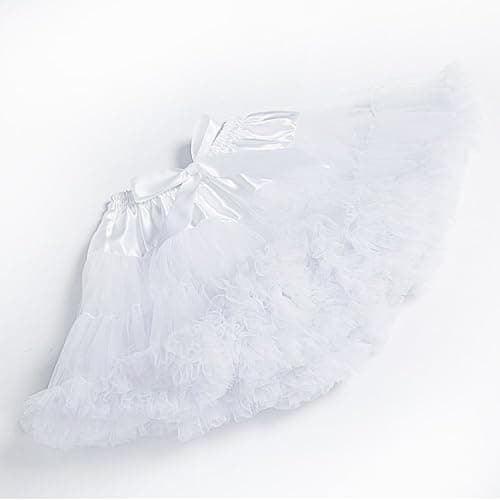 XinChangShangMao Women's Elastic Waist Chiffon Petticoat Puffy Tutu Tulle Skirt Princess Ballet Dance Pettiskirts Underskirt thumbnail 3