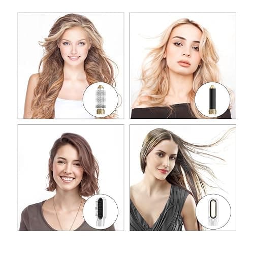 Hair Dryer Brush 5 in 1, Negative Ion Blow Dryer Brush Set Upgrade Hot Air Brush Air Styler Curling Wrap Air Curler, Curling Iron Hair Styling Tools As A Gift for Straight/Curl/Drying/Smoothing thumbnail 5
