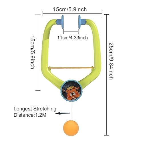 Door Table Tennis Game Over The Door，Hanging Table Tennis,Door Ping Pong Game，Adjustable Doorway Table Tennis, Portable Table Tennis Exerciser, Indoor Ball Games Unisex thumbnail 7