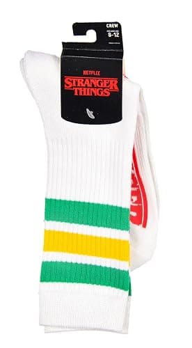 Bioworld Stranger Things Retro 80's Inspired 3 Stripe Logo Adult Crew Socks thumbnail 3