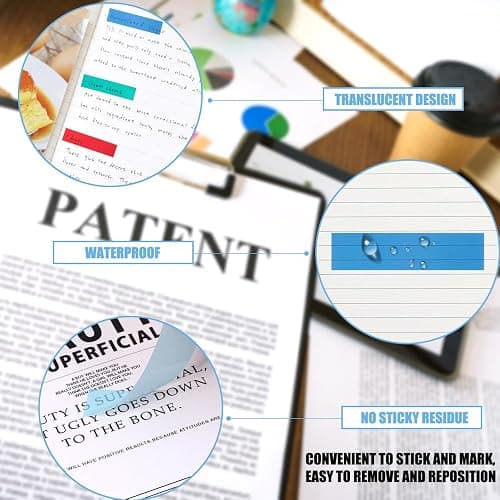 XIMISHOP 3200pcs Sticky Tabs, 16 Packs Index Tabs Colored Mini Repositionable Book Page Markers Annotation Labels File Flags Tabs for Reading Notes, Books, Notebook,Classify Files, Office Supplies thumbnail 4