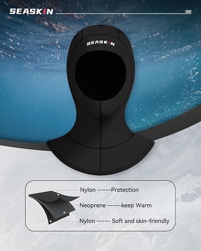 Seaskin Wetsuit Hood, 5mm Neoprene Diving Hood thumbnail 5