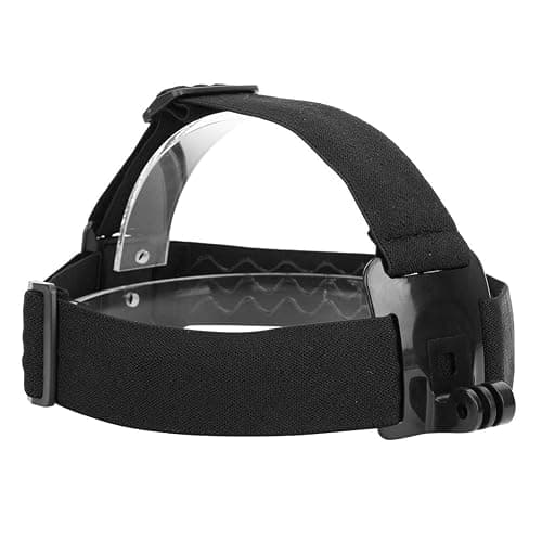 Adjustable Head Mounted Mobile Phone Holder, First-Person View Video Outdoor Live Shooting Bracket with Clip Plastic Black Elastic Head Harness Strap Action Camera Headband Mount thumbnail 5