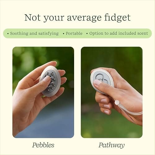 Lifelines Scent-Infused Grounding Stones, 2-Pack, Flow Pack - Portable Fidgets for Adults with Essential Oil Blend & Diffusion Stones for Sensory Immersion - Calming Waterless Passive Diffuser thumbnail 5