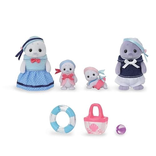 Sylvanian Families - 5759 Famiglia Foca - Set da gioco per case delle bambole thumbnail 4